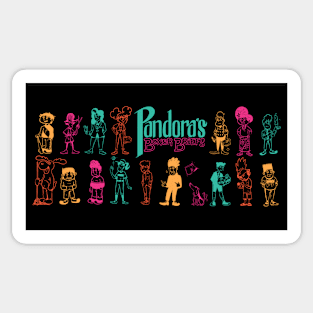 Characters in Widescreen | Pandora's Boxer Briefs Sticker